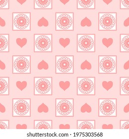 Heart vector - seamless vector background illustration pattern heart pattern