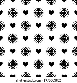 Heart vector - seamless vector background illustration pattern heart pattern