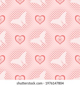 Heart vector - seamless vector background illustration pattern heart pattern