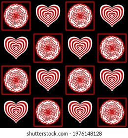 Heart vector - seamless vector background illustration pattern heart pattern