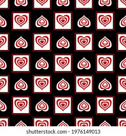 Heart vector - seamless vector background illustration pattern heart pattern