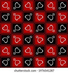Heart vector - seamless vector background illustration pattern heart pattern