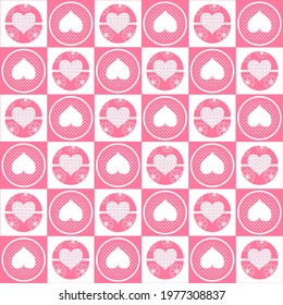 Heart vector - seamless vector background illustration pattern heart pattern