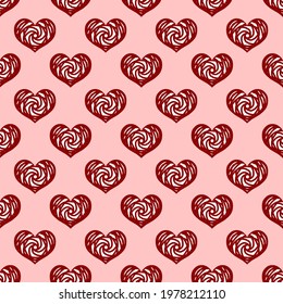 Heart vector - seamless vector background illustration pattern heart pattern