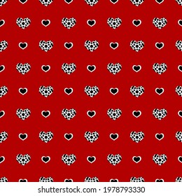 Heart vector - seamless vector background illustration pattern heart pattern