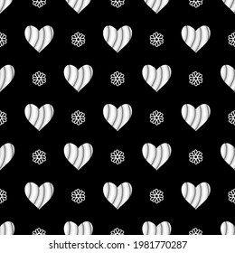 Heart vector - seamless vector background illustration pattern heart pattern