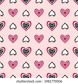 Heart vector - seamless vector background illustration pattern heart pattern