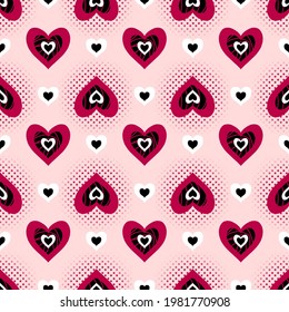 Heart vector - seamless vector background illustration pattern heart pattern