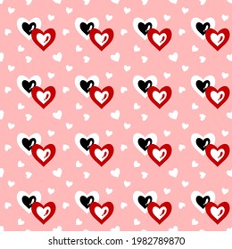 Heart vector - seamless vector background illustration pattern heart pattern