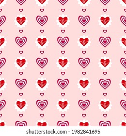 Heart vector - seamless vector background illustration pattern heart pattern