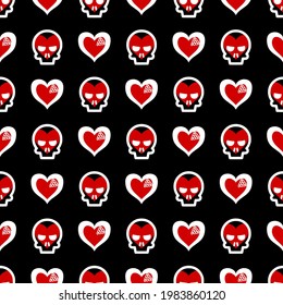 Heart vector - seamless vector background illustration pattern heart pattern