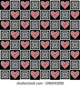 Heart vector - seamless vector background illustration pattern heart 
