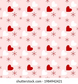 Vector cardíaco - patrón de ilustración de fondo vectorial transparente patrón de corazón