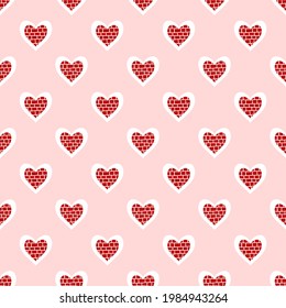 Vector cardíaco - patrón de ilustración de fondo vectorial transparente patrón de corazón