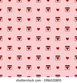 Heart vector - seamless vector background illustration pattern heart pattern