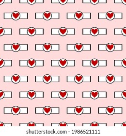 Heart vector - seamless vector background illustration pattern heart pattern