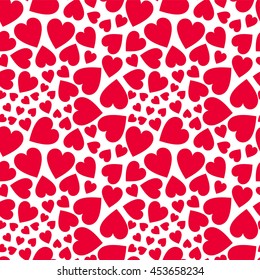 Heart Vector Seamless Pattern. Backdrop for Boys Girls Ladies textiles wrapping paper. Banner, Greeting Card, Valentines cards, Postcard, Packaging, Textile Print