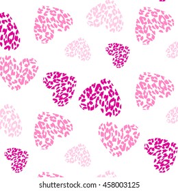 Heart Vector Seamless Pattern. Backdrop for Boys Girls Ladies textiles wrapping paper. Banner, Greeting Card, Valentines cards, Postcard, Packaging, Textile Print