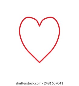 Heart vector, heart shape vector, love heart vector, Valentine heart icon, love symbol, like button, vector illustration, Valentine's day icon, like icon