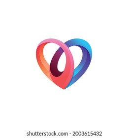 Forma vectorial del corazón. Símbolo de amor del día de San Valentín. Atención Médica de Salud. Spa y Salón 