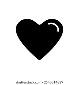 Ícone simples de vetor cardíaco. Design plano. Fundo branco.ai