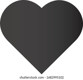 Heart vector. Simple heart icon for use