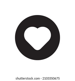 Heart vector Solid Icon Design Symbol on White background EPS 10 File