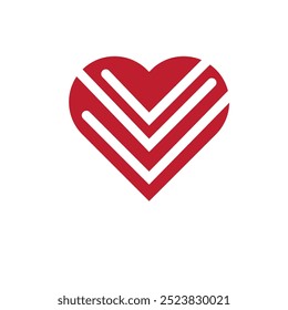 Símbolo de Vector de corazón. Logotipo de LOVE