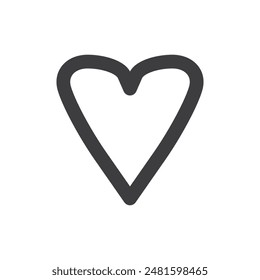 Heart vector, heart symbol, love heart vector, heart shape isolated, like button, Valentine's day icon, vector illustration, love symbol, button vector