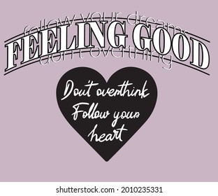 Heart vector t shirt design . Valentine day artwork for apparel. Romantic graphic print  for fashion.