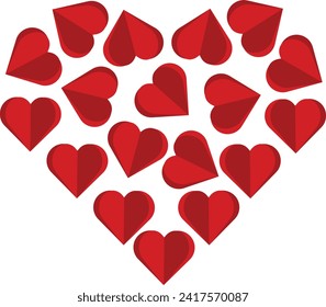 heart vector template design, heart icon