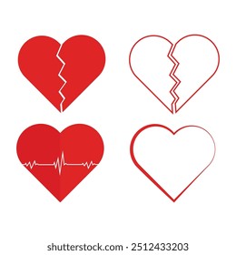 Icono de flecha de valentín de Vector de corazón
