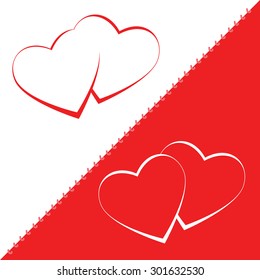 heart vector valentine love background design