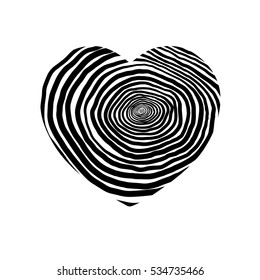 The heart vector. Valentine's day. A symbol of love. Grunge texture. Ornate pattern. Valentine. Wedding. symbol.