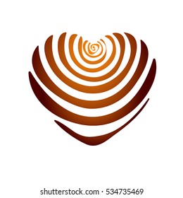 The heart vector. Valentine's day. A symbol of love. Grunge texture. Ornate pattern. Valentine. Wedding. symbol.