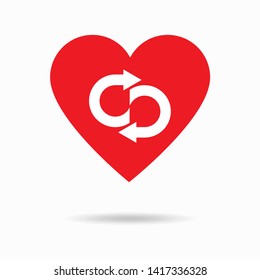 heart vector for valentines day,love sign