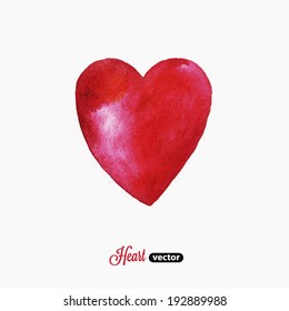 heart vector watercolor