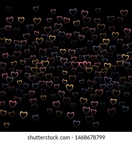 Heart vector which consists of isolated elements. Modern style with beautiful elements in heart vector. Can be used as print, wallpaper, cards, valentine cards, banner, background and etc.