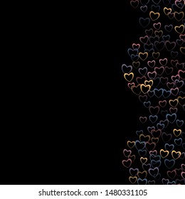 Heart vector which consists of isolated elements. Modern style with beautiful elements in heart vector. Can be used as print, wallpaper, cards, valentine cards, banner, background and etc.