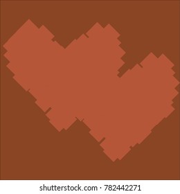 Heart vector which consists of isolated elements. Modern style with ethnic elements in heart vector. Can be used as print, wallpaper, cards, valentine cards, logo, background and etc.