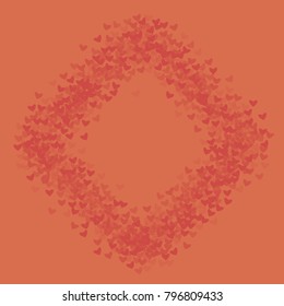 Heart vector which consists of isolated elements. Modern style with beautiful elements in heart vector. Can be used as print, wallpaper, cards, valentine cards, logo, background and etc.