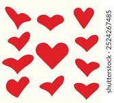 Heart vectors eps file editable 