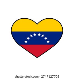 Heart with the venezuela flag
Vector heart with the flag on a white background