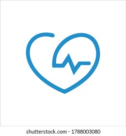 logotipo de vibraciones cardiacas. Temblando. Iconos lineales.