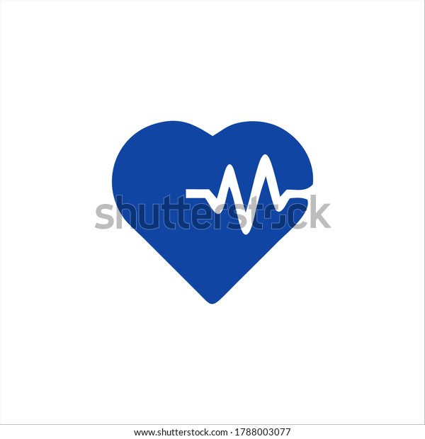 Heart Vibrations Logo Trembling Linear Icons Stock Vector (Royalty Free ...