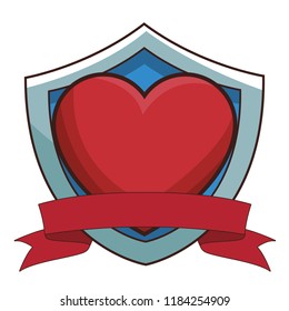Heart videogame element cartoon
