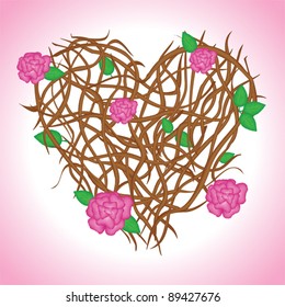 Heart in vine