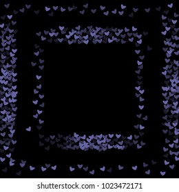 Heart violet which consists of isolated elements. Modern style with beautiful elements in heart violet. Can be used as print, wallpaper, cards, valentine cards, logo, background and etc.