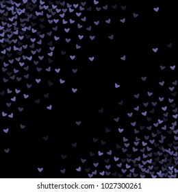 Heart violet which consists of isolated elements. Modern style with beautiful elements in heart violet. Can be used as print, wallpaper, cards, valentine cards, logo, background and etc.