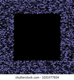 Heart violet which consists of isolated elements. Modern style with beautiful elements in heart violet. Can be used as print, wallpaper, cards, valentine cards, logo, background and etc.
